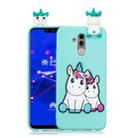 For Huawei Mate 20 Lite 3D Cartoon Pattern Shockproof TPU Protective Case(Couple Unicorn) - 1