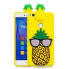 For Huawei P8 Lite 2017 3D Cartoon Pattern Shockproof TPU Protective Case(Big Pineapple) - 1
