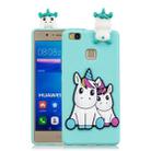 For Huawei P9 Lite 3D Cartoon Pattern Shockproof TPU Protective Case(Couple Unicorn) - 1