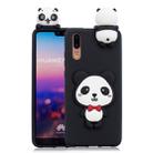 For Huawei P20 3D Cartoon Pattern Shockproof TPU Protective Case(Red Bow Panda) - 1