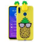 For Huawei Y7 2019 3D Cartoon Pattern Shockproof TPU Protective Case(Big Pineapple) - 1