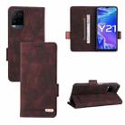 For vivo Y21 / Y33s Magnetic Clasp Leather Phone Case(Brown) - 1