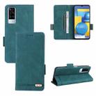 For vivo Y51 2020 / Y31 2021 Magnetic Clasp Leather Phone Case(Green) - 1