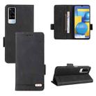 For vivo Y51 2020 / Y31 2021 Magnetic Clasp Leather Phone Case(Black) - 1