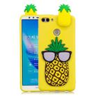 For Huawei Y9 2018 3D Cartoon Pattern Shockproof TPU Protective Case(Big Pineapple) - 1