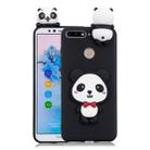 For Huawei Honor 7A 3D Cartoon Pattern Shockproof TPU Protective Case(Red Bow Panda) - 1