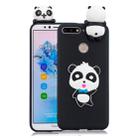 For Huawei Honor 7A 3D Cartoon Pattern Shockproof TPU Protective Case(Blue Bow Panda) - 1