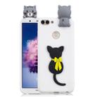 For Huawei Honor 9i 3D Cartoon Pattern Shockproof TPU Protective Case(Little Black Cat) - 1