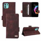 For Motorola Edge 20 Lite / 20 Fusion Magnetic Clasp Leather Phone Case(Brown) - 1