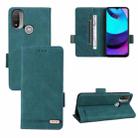 For Motorola Moto E20 / E40 Magnetic Clasp Leather Phone Case(Green) - 1