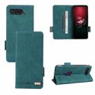 For Asus ROG Phone 5 Magnetic Clasp Leather Phone Case(Green) - 1