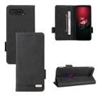 For Asus ROG Phone 5 Magnetic Clasp Leather Phone Case(Black) - 1