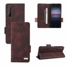 For Sony Xperia 1 II Magnetic Clasp Leather Phone Case(Brown) - 1