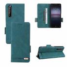 For Sony Xperia 1 II Magnetic Clasp Leather Phone Case(Green) - 1