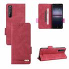 For Sony Xperia 1 II Magnetic Clasp Leather Phone Case(Red) - 1