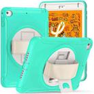 360 Degree Rotation PC + TPU Tablet Case For iPad mini 5 / 4(Mint Green) - 1