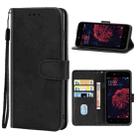 For Tecno A32F Leather Phone Case(Black) - 1