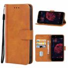 For Tecno A32F Leather Phone Case(Brown) - 1