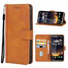 For Tecno Camon C8 Leather Phone Case(Brown) - 1