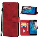 For Tecno Camon CX Leather Phone Case(Red) - 1