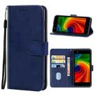 For Tecno F2 Leather Phone Case(Blue) - 1