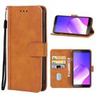 For Tecno Hot 6 Pro Leather Phone Case(Brown) - 1