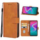 For Tecno A11 Leather Phone Case(Brown) - 1
