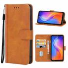 For Tecno Note 4 Leather Phone Case(Brown) - 1