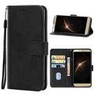 For Tecno Phantom 6 Plus Leather Phone Case(Black) - 1