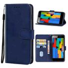 For Tecno S12 Leather Phone Case(Blue) - 1