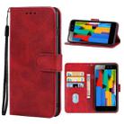 For Tecno S12 Leather Phone Case(Red) - 1