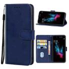 For Tecno S32 Leather Phone Case(Blue) - 1