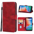 For Tecno Spark 3 Pro Leather Phone Case(Red) - 1