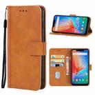 For Tecno Spark 3 Pro Leather Phone Case(Brown) - 1