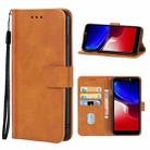 For Tecno P32 Leather Phone Case(Brown) - 1