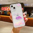 Transparent TPU Shockproof Phone Case For iPhone 13 Pro Max(Smiley Clouds) - 1