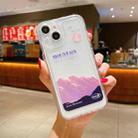 Transparent TPU Shockproof Phone Case For iPhone 11 Pro Max(Gold Snow Mountain) - 1