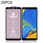 25 PCS 9H HD Large Arc High Alumina Full Screen Tempered Glass Film for Galaxy A7 (2018) - 1