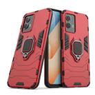 For vivo iQOO U5 5G Shockproof PC + TPU Protective Phone Case with Magnetic Ring Holder(Red) - 1