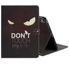 For iPad Pro 11 (2018) Colored Drawing Pattern Horizontal Flip PU Leather Case with Holder & Card Slots & Wallet(Eye) - 1
