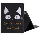 for iPad Pro 12.9 (2018) Colored Drawing Pattern Horizontal Flip PU Leather Case with Holder & Card Slots & Wallet (Cat Ears) - 1