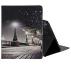 for iPad Pro 12.9 (2018) Colored Drawing Pattern Horizontal Flip PU Leather Case with Holder & Card Slots & Wallet (Cityscape) - 1