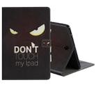 For Galaxy Tab S4 10.5 T830 / T835 Colored Drawing Pattern Horizontal Flip PU Leather Case with Holder & Card Slots & Wallet (Eye) - 1