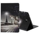 For Galaxy Tab A 10.5 T590 / T595 Colored Drawing Pattern Horizontal Flip PU Leather Case with Holder & Card Slots & Wallet(Cityscape) - 1