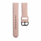 Silicone Watch Band, Size: S 110mm For Apple Watch Series 9&8&7 41mm / SE 3&SE 2&6&SE&5&4 40mm / 3&2&1 38mm(Sand Pink) - 1