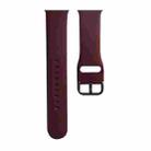 Silicone Watch Band, Size: S 110mm For Apple Watch Series 8&7 41mm / SE 2&6&SE&5&4 40mm / 3&2&1 38mm(Wine Red) - 1