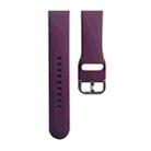 Silicone Watch Band, Size: S 110mm For Apple Watch Series 8&7 41mm / SE 2&6&SE&5&4 40mm / 3&2&1 38mm(Dark Purple) - 1