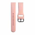 Silicone Watch Band, Size: L 132mm For Apple Watch Series 9&8&7 41mm / SE 3&SE 2&6&SE&5&4 40mm / 3&2&1 38mm(Light Pink) - 1