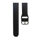 Silicone Watch Band, Size: L 132mm For Apple Watch Series 9&8&7 41mm / SE 3&SE 2&6&SE&5&4 40mm / 3&2&1 38mm(Black) - 1