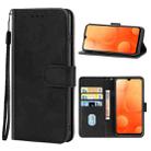 Leather Phone Case For Blackview A95(Black) - 1